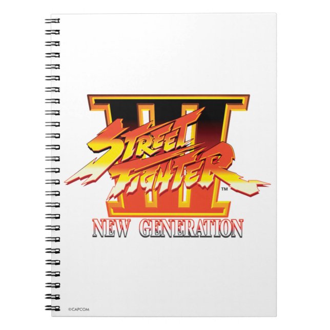 Street Fighter III New Generation Logo 2 Notebook (Front)