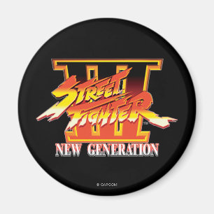 Street Fighter III New Generation Logo Magnet