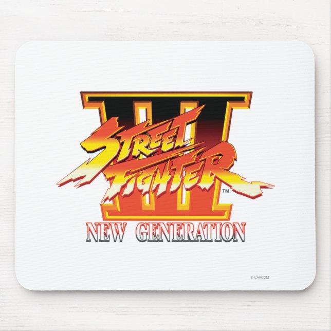 Street Fighter III New Generation Logo Mouse Pad (Front)