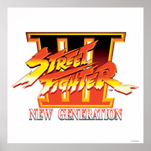 Street Fighter III New Generation Logo Poster