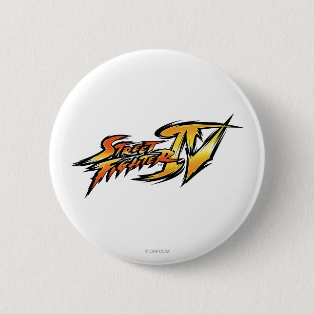 Street Fighter IV Logo 2 Inch Round Button (Front)