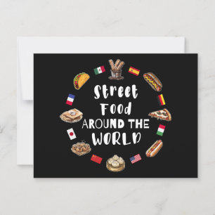 Street food around the world postcard