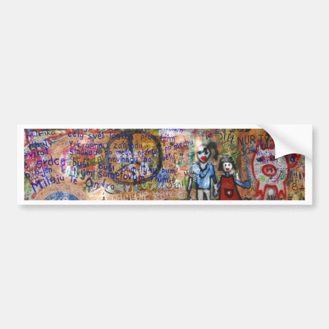 Street Graffiti Artwork Bumper Sticker (Front)