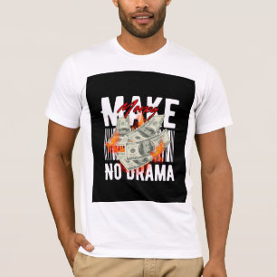 Street Hustle Fire Cash Graphic T-Shirt