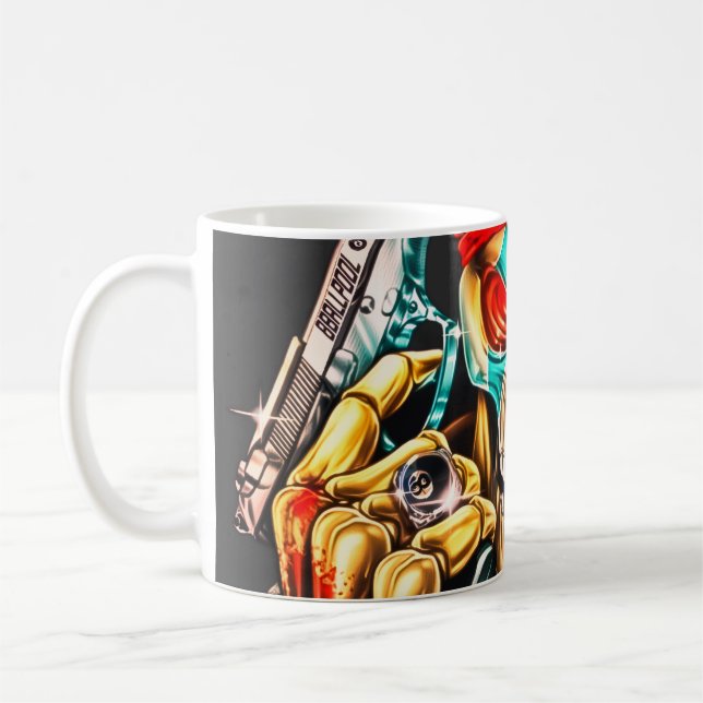 Street Hustle Urban King Premium Glossy Poster Coffee Mug (Left)