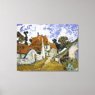 Street in Auvers-sur-Oise by Vincent van Gogh      Canvas Print
