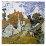 Street in Auvers-sur-Oise by Vincent van Gogh      Tile<br><div class="desc">A beautiful print of "Street in Auvers-sur-Oise" painted in 1890 by Vincent van Gogh (1853-1890).</div>