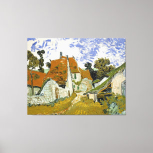 Street in Auvers-sur-Oise Vincent  van Gogh   Canvas Print