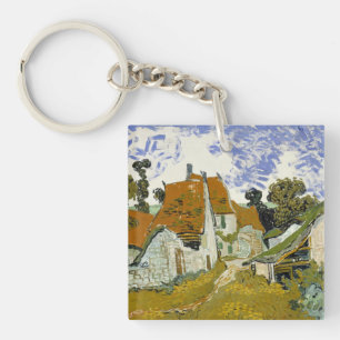 Street in Auvers-sur-Oise Vincent van Gogh Keychain