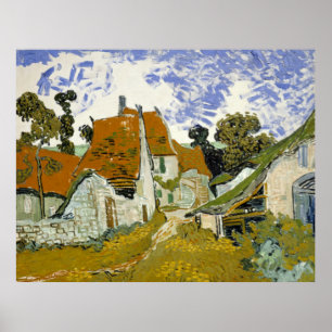 Street in Auvers-sur-Oise Vincent  van Gogh   Poster
