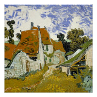 Street in Auvers-sur-Oise Vincent  van Gogh 