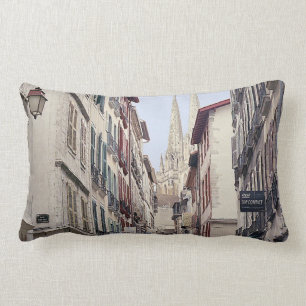 Street in Bayonne Lumbar Pillow
