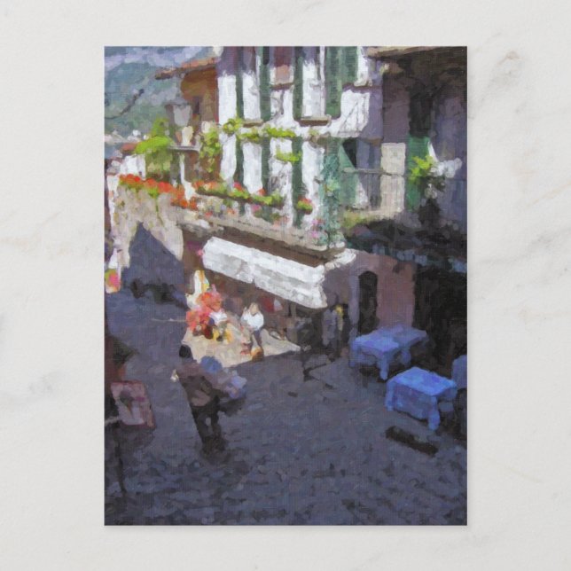 Street in Bellagio, Lake Como Postcard (Front)