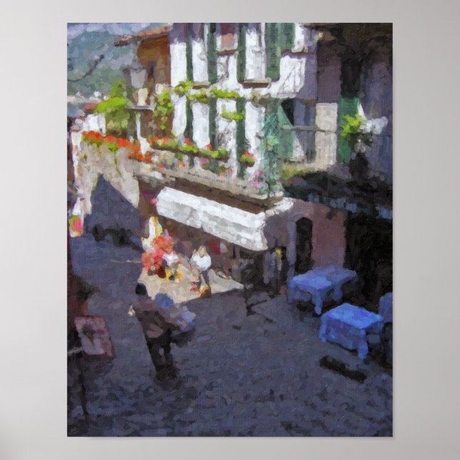 Street in Bellagio, Lake Como Poster (Front)