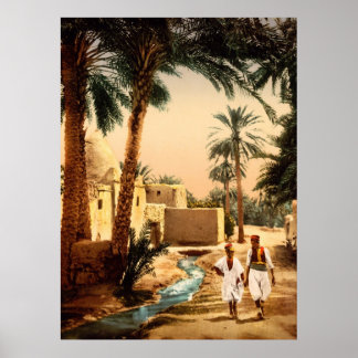 Street in the old town Biskra Algeria Poster