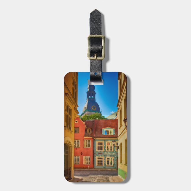 Street in the Old Town | Estonia Luggage Tag (Front Vertical)