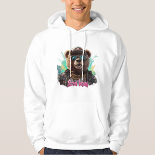 Street Legend Bear - Cool Graphic Design Hoodie