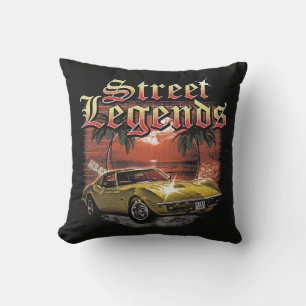 Street Legends - Urban Streetwear Design Throw Pillow