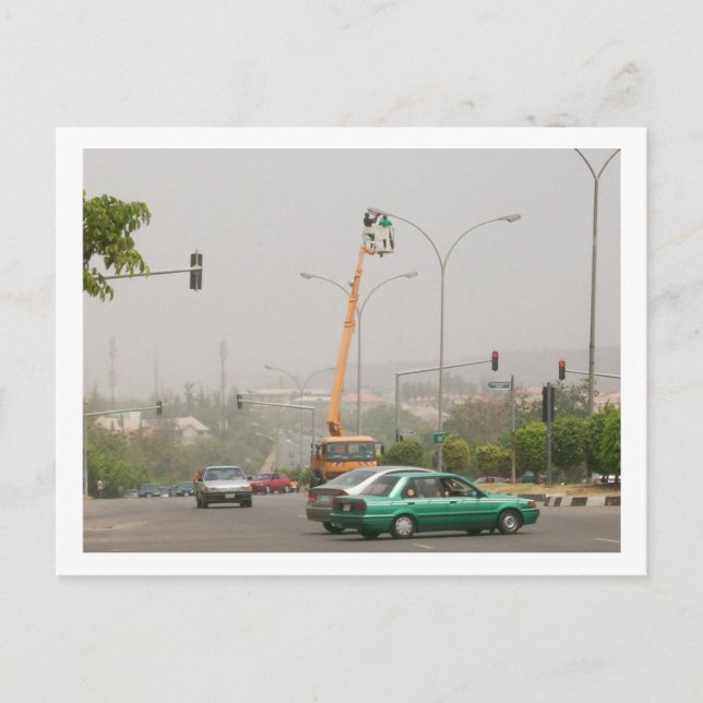 Street Light, Abuja Postcard (Front)