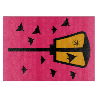Street Light and Moths Cutting Board