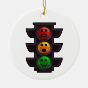 Street Light Moods Ceramic Ornament
