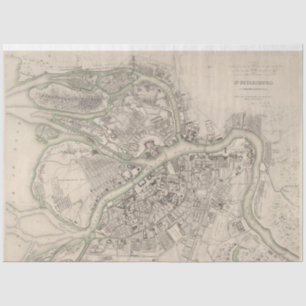 Street Map Decoupage Paper