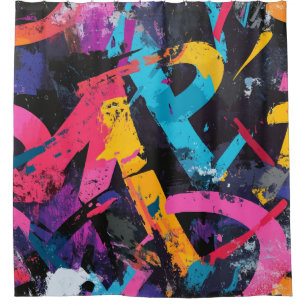 Street Mural with Layered Drips & Urban Colour