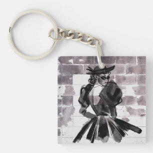 "Street Muse – Fashion on the Wall" Keychain
