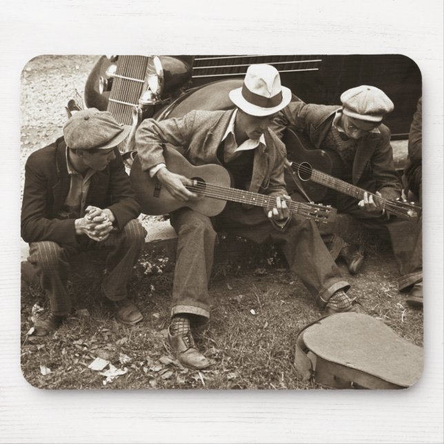 Street musicians, Maynardville, Tennessee, 1935 Mouse Pad (Front)