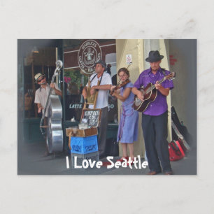 Street Musicians Postcard