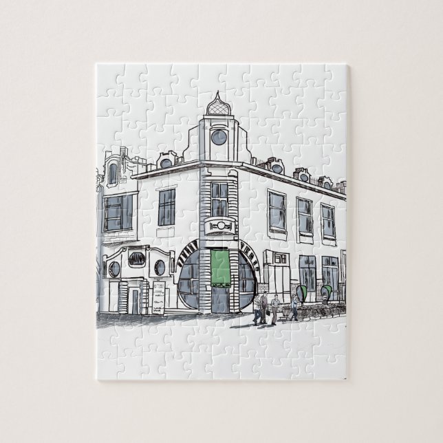 street of the old town jigsaw puzzle (Vertical)