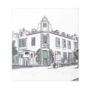 street of the old town notepad