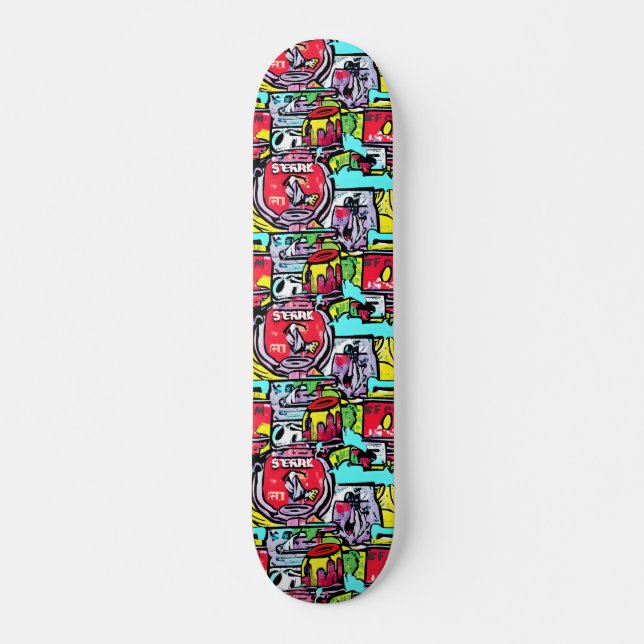 STREET POP ART SKATEBOARD (Front)