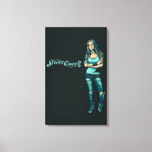 Street Qeen Stretched Canvas Print