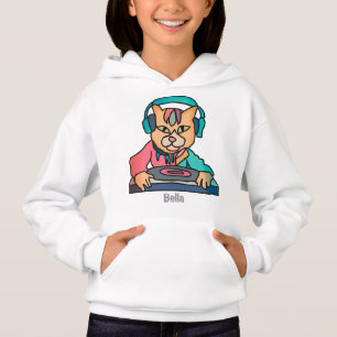 Street Retro Cat with Headphones Funny