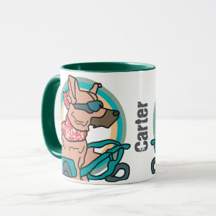 Street Retro Dog with Sunglasses   Funny Mug