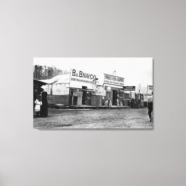 Street Scene in Anchorage, Alaska Photograph Canvas Print (Front)