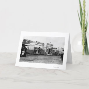 Street Scene in Anchorage, Alaska Photograph Card