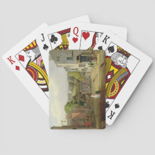 Street Scene in Chorley, Lancashire, with a View o Playing Cards