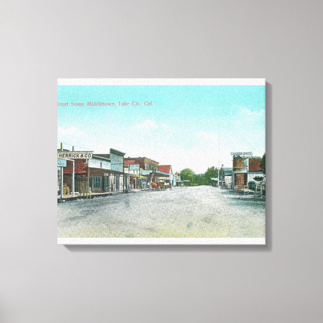 Street Scene in MiddletownMiddletown, CA Canvas Print (Front)