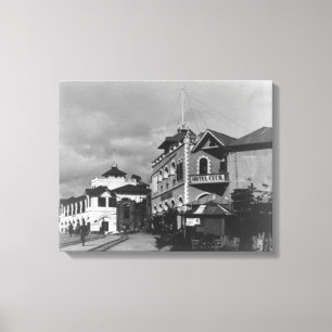 Street Scene in Mombassa Kenya Photograph Canvas Print