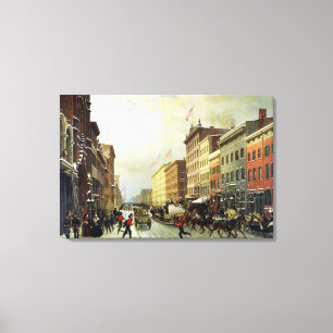 Street Scene in New York Canvas Print