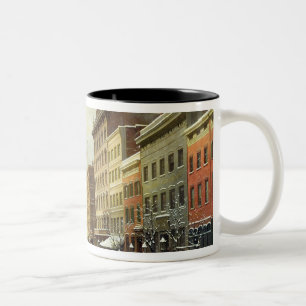 Street Scene in New York Two-Tone Coffee Mug