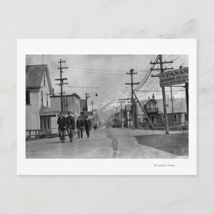 Street Scene in Valdez, Alaska Photograph Postcard