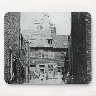 Street scene in Victorian London Mouse Pad