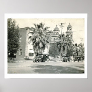 Street Scene, Riverside, California Vintage Poster