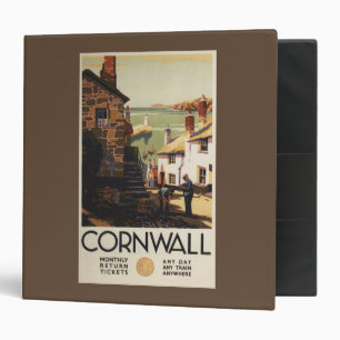 Street Scene with Two Men Working Railway Binder