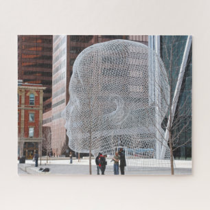 Street Sculpture Calgary. Jigsaw Puzzle