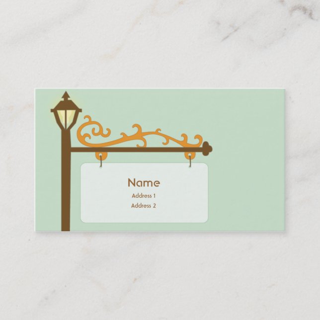 Street Sign - Business Business Card (Front)