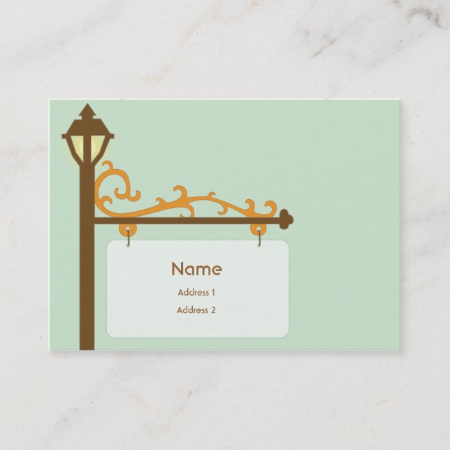Street Sign - Chubby Business Card (Front)